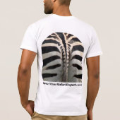 Zebra kant (voorzijde) - Zebra Butt (achterzijde) T-shirt (Achterkant)