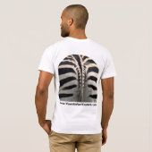 Zebra kant (voorzijde) - Zebra Butt (achterzijde) T-shirt (Achterkant volledig)