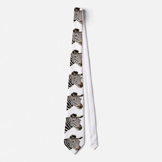 Zebra Keelband Stropdas (Voorkant)