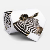 Zebra Keelband Stropdas (Opgerold)