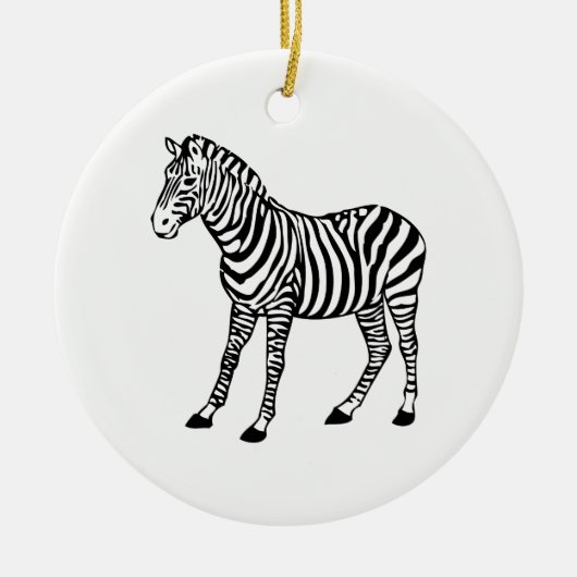 zebra keramisch ornament (Voorkant)