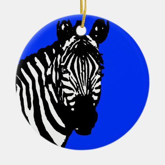 zebra keramisch ornament (Voorkant)
