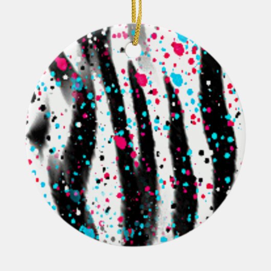 Zebra Keramisch Ornament (Voorkant)