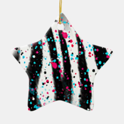 Zebra Keramisch Ornament (Voorkant)