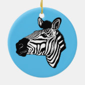 Zebra Keramisch Ornament (Achterkant)