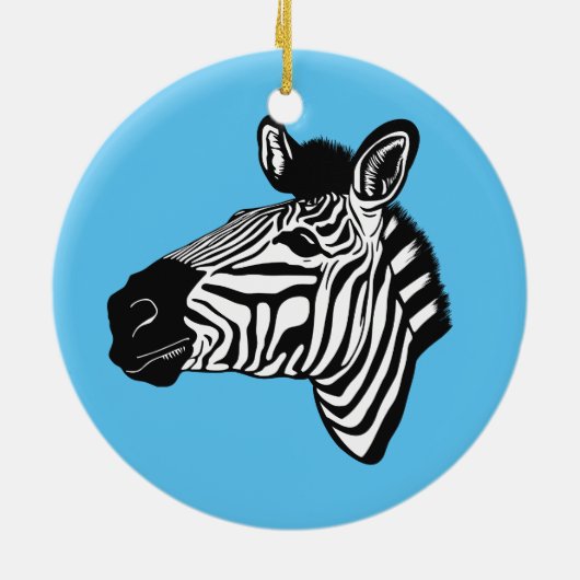 Zebra Keramisch Ornament (Achterkant)