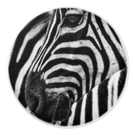 ZEBRA KERAMISCHE KNOP (Voorkant)