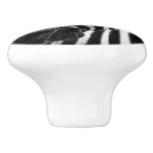 ZEBRA KERAMISCHE KNOP (Zijkant)