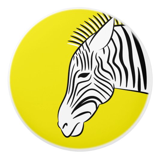 Zebra Keramische Knop (Voorkant)