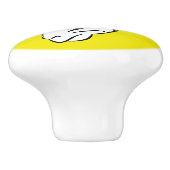 Zebra Keramische Knop (Zijkant)