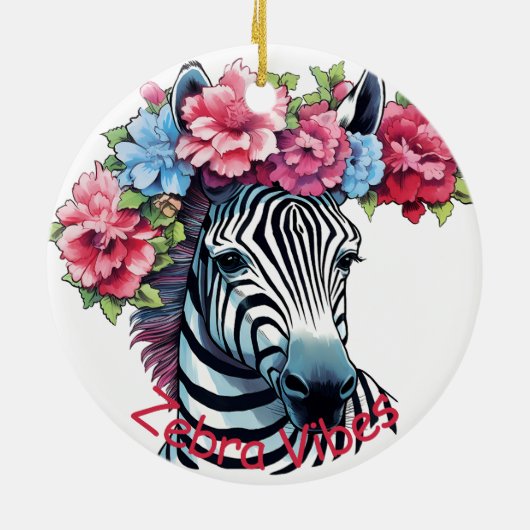 Zebra Keramische Ornament Home Decor (Achterkant)