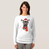 Zebra kerst #1 t-shirt (Voorkant volledig)