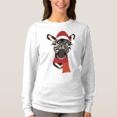 Zebra kerst #1 t-shirt (Voorkant)