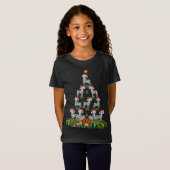 Zebra kerstbomen - kerstkerstkerstkerstmis met ker t-shirt (Voorkant volledig)