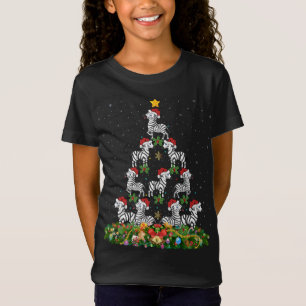 Zebra kerstbomen - kerstkerstkerstkerstmis met ker t-shirt