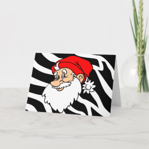 Zebra Kerstkerstkerstkerstkerstkerstkerstkerstkers Feestdagen Kaart