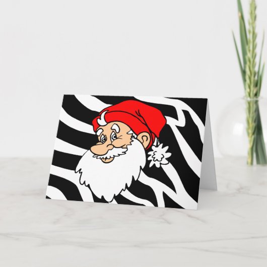 Zebra Kerstkerstkerstkerstkerstkerstkerstkerstkers Feestdagen Kaart (Voorkant)