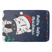 Zebra kerstZebras Winter Animals Bath Mat (Voorkant)