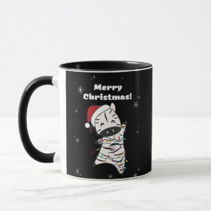 Zebra kerstZebras Winter Dieren Mok