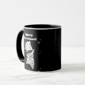 Zebra kerstZebras Winter Dieren Mok (Voorkant links)