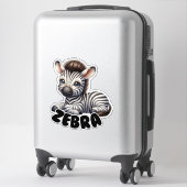 ZEBRA - KINDERDAGVERBLIJF STICKER (Koffer)