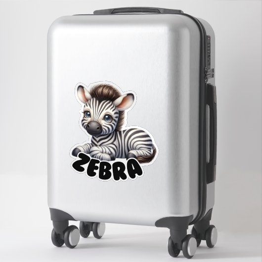 ZEBRA - KINDERDAGVERBLIJF STICKER (Koffer)