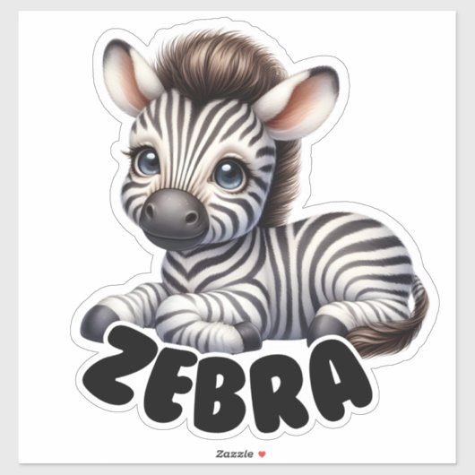 ZEBRA - KINDERDAGVERBLIJF STICKER (Vel)