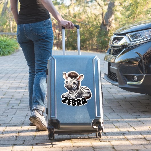 ZEBRA - KINDERDAGVERBLIJF STICKER (Koffer Insitu)