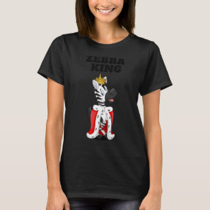 Zebra King Boys Zebra Mannen Zebra 1 T-shirt