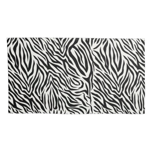 Zebra King Size Pillow Hoesje Pair Kussensloop (Achterkant-Rechts)