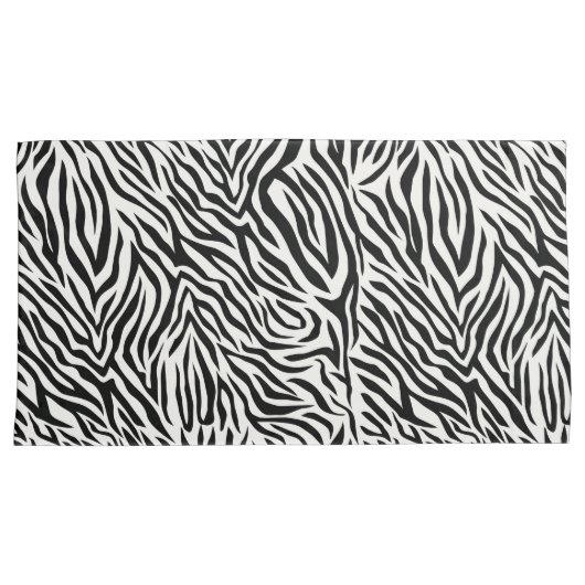 Zebra King Size Pillow Hoesje Pair Kussensloop (Voorkant-Rechts)