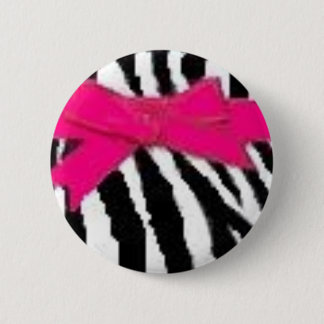 Zebra-knop voor afdrukken en strikken ronde button 5,7 cm