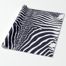 Zebra Koeienhuid Print zwart-wit inpakpapier