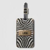 Zebra koffer bagagelabel (Voorkant (verticaal))