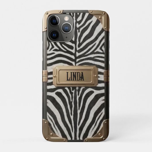 Zebra koffer Case-Mate iPhone case (Achterkant)