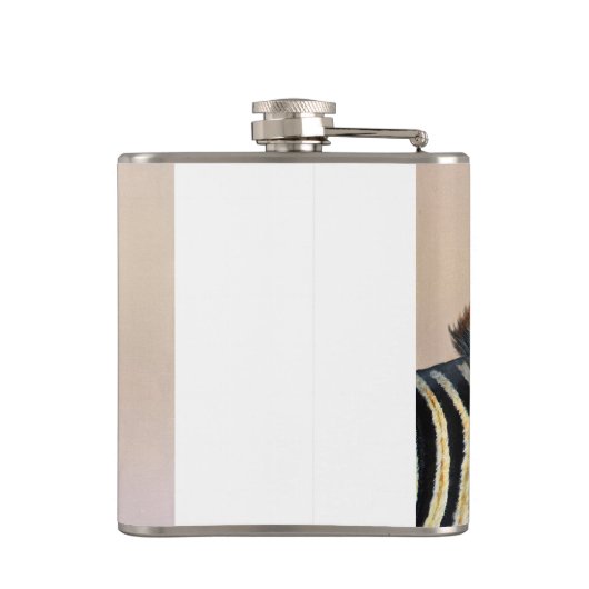 Zebra-kolfkop Heupfles (Achterkant)