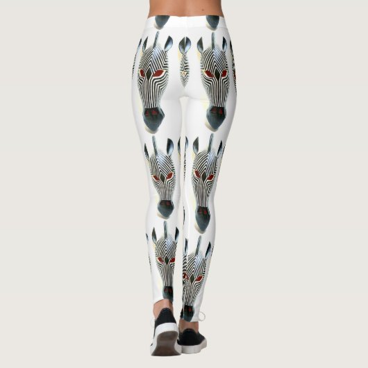 zebra-kop leggings (Achterkant)