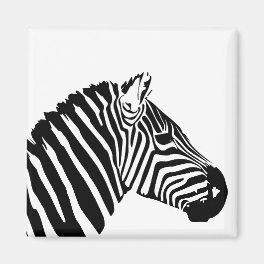 Zebra kop magneet (Voorkant)