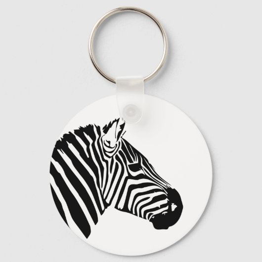 Zebra kop sleutelhanger (Voorkant)