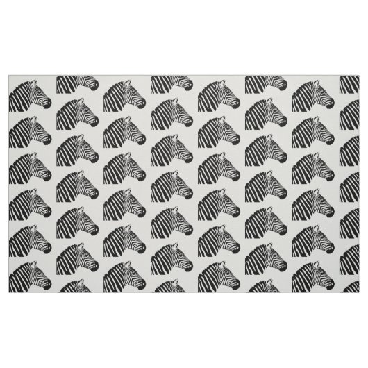 Zebra kop stof (Fat Quarter)