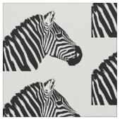 Zebra kop stof (Close Up)