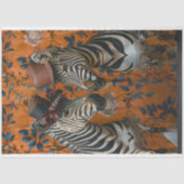 Zebra Koppel Decoupage Tissuepapier (Voorkant)