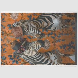 Zebra Koppel Decoupage Tissuepapier