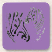 Zebra koppen Wilde dieren Onderzetter (Voorkant)