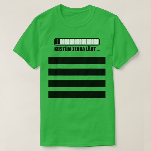 Zebra kostuum fancy kleding t-shirt (Design voorkant)