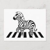 Zebra kruising briefkaart (Voorkant)