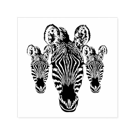 Zebra Kudde Zelfinktende Stempel (Design)