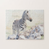 Zebra Kunst Wild Dier Puzzel (Horizontaal)