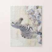 Zebra Kunst Wild Dier Puzzel (Verticaal)