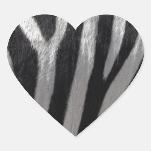 Zebra kunstleder hart sticker (Voorkant)